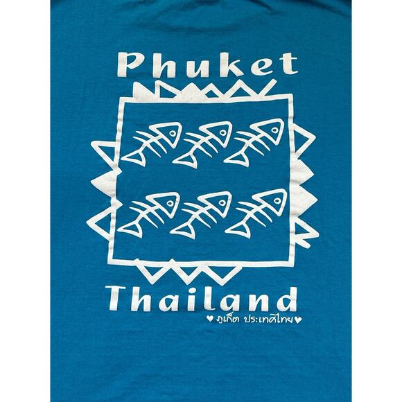 Funny T Shirt Phuket Thailand Blue T Shirt Size M Medium Seldom Worn - Picture 1 of 7